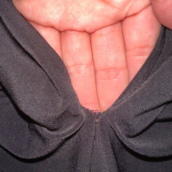 Norma Kamali Halter Wrap Straight Leg Jumpsuit – Black XS - Picture 6 of 7